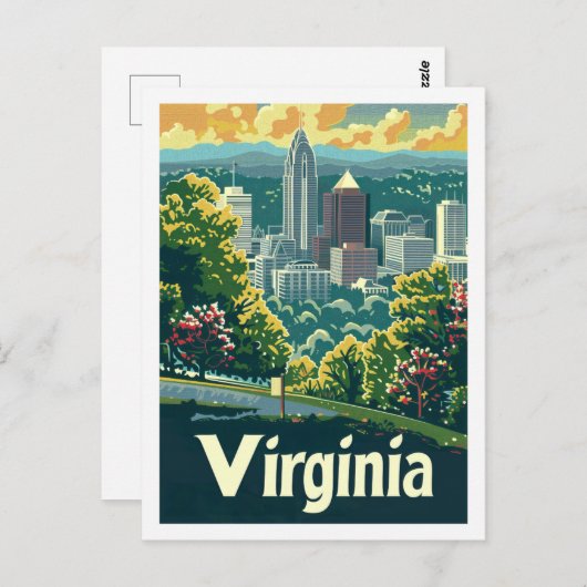 Virginia USA Beroemde Reisplaats Briefkaart (Voorkant / Achterkant)