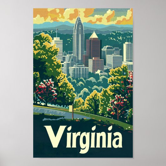 Virginia USA Beroemde Reisplaats Poster (Voorkant)