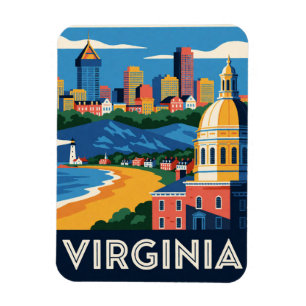 Virginia USA Koloniale Geschiedenis Blue Ridge Rei Magneet