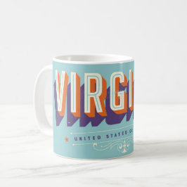 Virginia USA Vintage Postkaart Mok