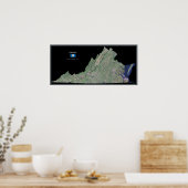 Virginia van ruimtesatellietposter poster (Keuken)