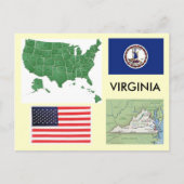 Virginia, Verenigde Staten Briefkaart (Voorkant)
