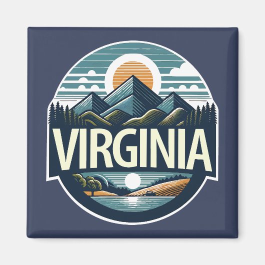 Virginia, Verenigde Staten Magneet (Voorkant)