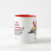 Virginia Verenigde Staten Retro State Kaart  Veren Mok (Midden)