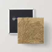 Virginia Vierkante Button 5,1 Cm (Voorkant /achterkant)