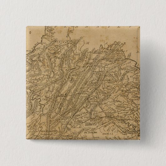 Virginia Vierkante Button 5,1 Cm (Voorkant)