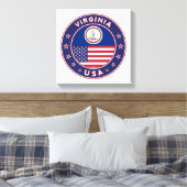 Virginia, Virginia poster, Virginia canvas Afdruk (Insitu (Slaapkamer))