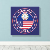 Virginia, Virginia poster, Virginia canvas Afdruk (Insitu (Houten vloer))
