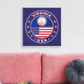 Virginia, Virginia poster, Virginia canvas Afdruk (Insitu (Woonkamer))