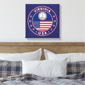 Virginia, Virginia poster, Virginia canvas Afdruk (Insitu (Slaapkamer))