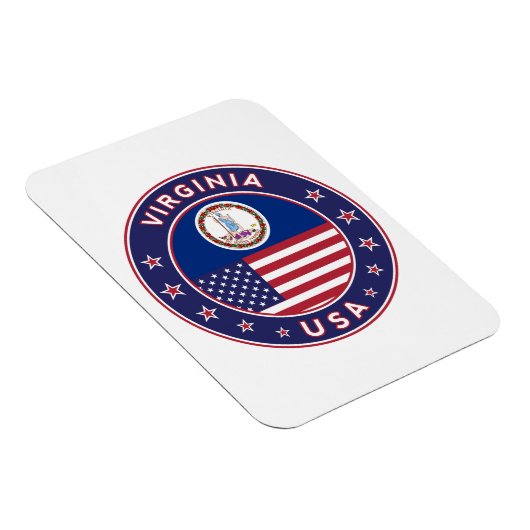 Virginia, Virginia sticker, telefoonzaak, canvas t Magneet (Rechterzijde)