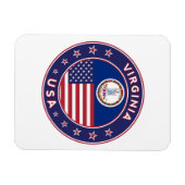 Virginia, Virginia sticker, telefoonzaak, canvas t Magneet (Horizontaal)