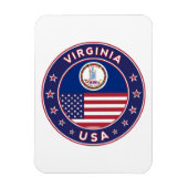 Virginia, Virginia sticker, telefoonzaak, canvas t Magneet (Verticaal)