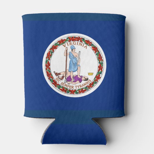 Virginia vlag, Amerikaanse vlag Blikjeskoeler (Achterkant)