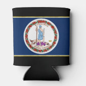 Virginia vlag blikjeskoeler (Achterkant)