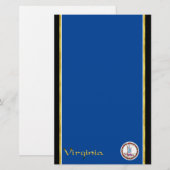 Virginia vlag briefpapier (Voorkant / Achterkant)