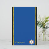 Virginia vlag briefpapier (Staand voorkant)