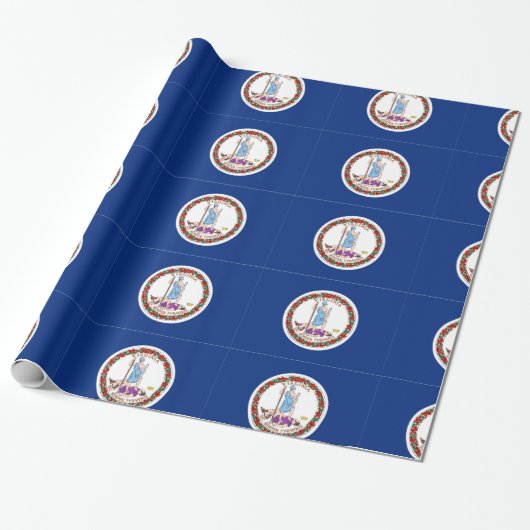 Virginia-vlag Cadeaupapier (Uitgerold)