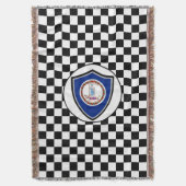 Virginia vlag deken (Voorkant Verticaal)