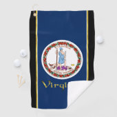 Virginia vlag golfhanddoek (Insitu)
