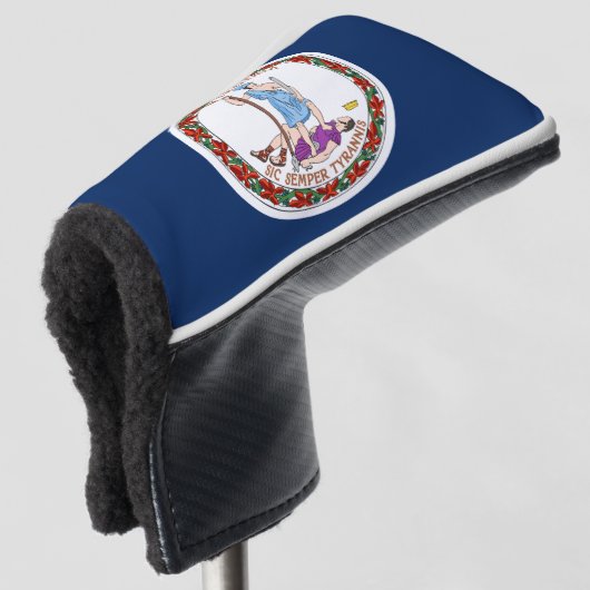 Virginia vlag golfheadcover (3/4 voorkant)