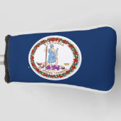 Virginia vlag golfheadcover (Voorkant)