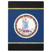 Virginia vlag klembord (Achterkant)