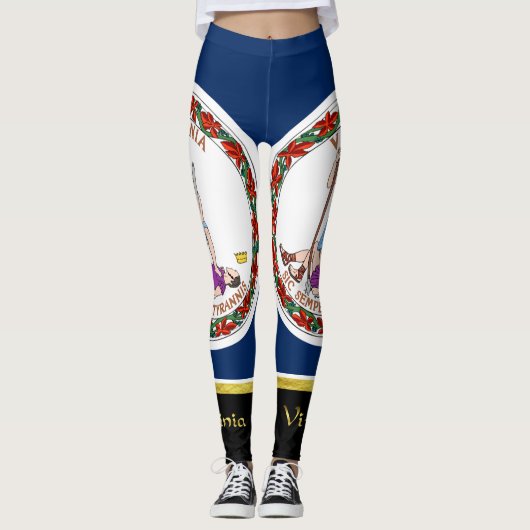 Virginia vlag leggings (Voorkant)