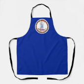 Virginia vlag schort (Voorkant)