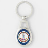 Virginia vlag sleutelhanger (Voorkant)