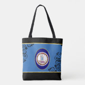 Virginia vlag tote bag (Achterkant)