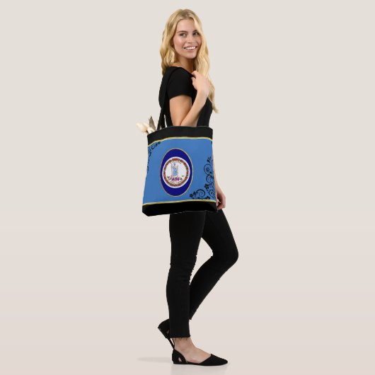 Virginia vlag tote bag (Op model)