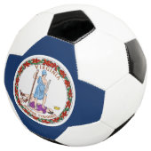 Virginia vlag voetbal (Drie kwart)