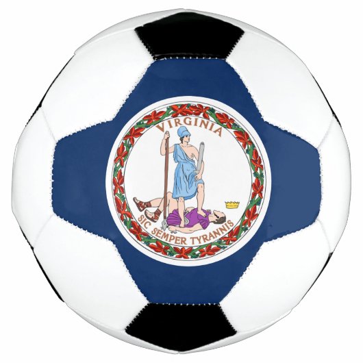 Virginia vlag voetbal (Voorkant)