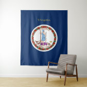 Virginia vlag wandkleed (In situ)