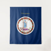 Virginia vlag wandkleed (Voorkant)