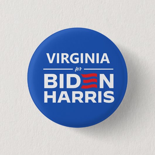 Virginia voor Biden Harris Ronde Button 3,2 Cm (Voorkant)