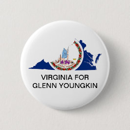 Virginia voor GLENN YOUNGKIN GOVERNOR Button