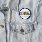 VIRGINIA VOOR OBAMA-Button Ronde Button 5,7 Cm (In situ)