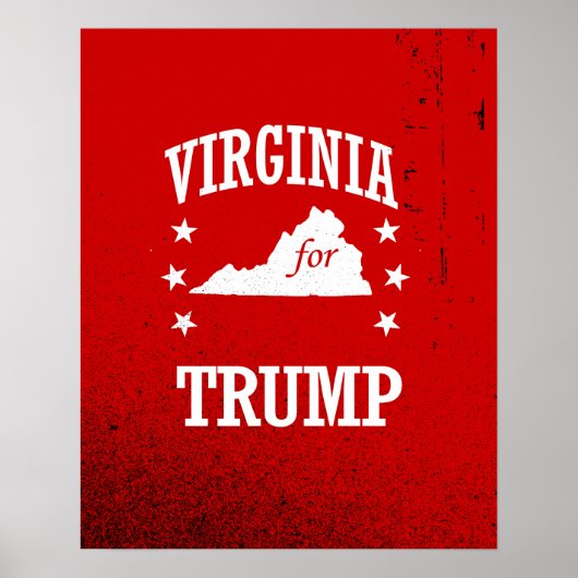 VIRGINIA VOOR TRUMP POSTER (Voorkant)