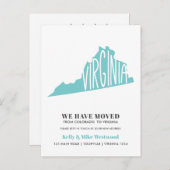 VIRGINIA We hebben het nieuwe adres Nieuw startpun Briefkaart (Voorkant / Achterkant)