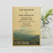 Virginia Wedding Invitation  Mountain Hills Kaart (Staand voorkant)
