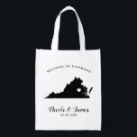 Virginia Wedding Welcome Bag voor Hotel Guests Boodschappentas<br><div class="desc">Vul deze tas met uw favoriete tassen om uw trouwgasten tijdens hun verblijf comfortabeler te maken.</div>