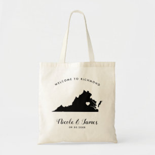 Virginia Wedding Welcome Bag voor Hotel Guests Tote Bag