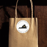 Virginia Wedding Welkomstkaart Cadeau Label, Goud Ronde Sticker<br><div class="desc">Gebruik deze sticker om de welkomsttassen te labelen of om uw gasten van een hotel buiten de stad te behandelen en verwelkom ze in Virginia.</div>