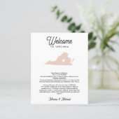 VIRGINIA Welkomstbrief voor elke COLOR (Staand voorkant)