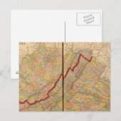 Virginia, West Virginia Briefkaart (Voorkant / Achterkant)