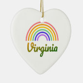 Virginia - West Virginia - Richmond - Rainbow Keramisch Ornament (Rechts)