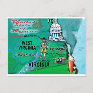Virginia West Virginia USA Briefkaart