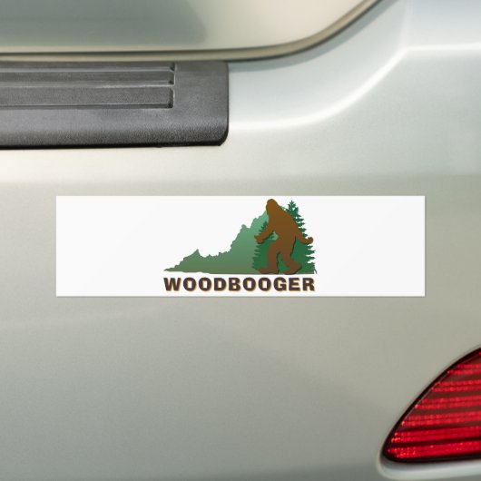 Virginia Woodbooger Bumpersticker (Op auto)